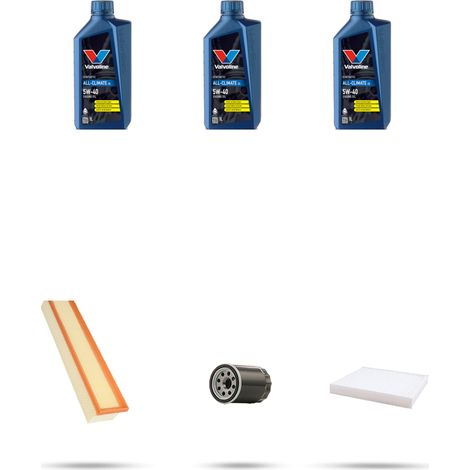 Kit tagliando 3 FILTRI e 3L OLIO compatibile con Fiat Panda II 1.2 51kw dal 2010 (1/5)