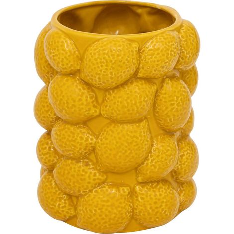 Zitronenvase Yuca gelbe Keramik H18cm - Atmosphera créateur d'intérieur (1/2)