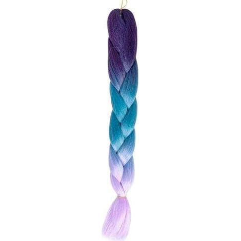 Trenzas de pelo sintético ombre azul/fio W10342 (1/3)