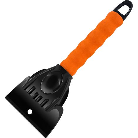 Grattoir à Glace Voiture avec Poignée EVA Antidérapante, Raclette Pare-Brise et Pelle à Neige Multifonction en ABS, Gratte-Givre Compact pour Déneigement Hiver, Pare-Brise, Vitres, SUV et Camion