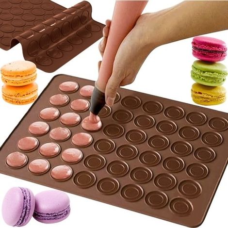 Moule à macarons en silicone - 48 pièces (1/5)
