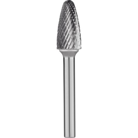 RHODIUS HF F ALPHA, 1 Stück, 12,7 x 25,0 x 6,0 x 70 mm, Alpha Hartmetall-Frässtift Form F (1/3)