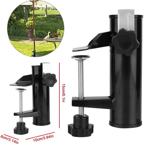 Stahl-Sonnenschirmständer für Balkone, mit Stange. (1/5)
