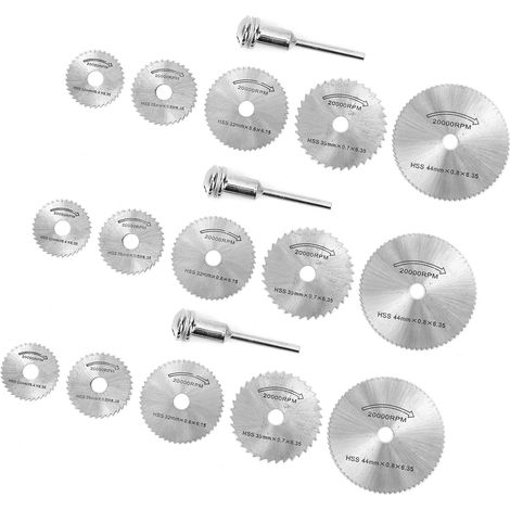 Lot de 3 lames de scie en acier rapide pour le travail du bois, accessoire pour meuleuse électrique (1/5)