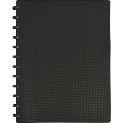 Porte Vue Variozip Memphis A4 60 vues / 30 pochettes amovibles Couverture Polypro Noir (1/5)