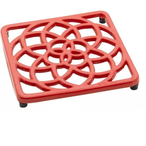 Gusseisen Untersetzer quadratisch 16x16 cm