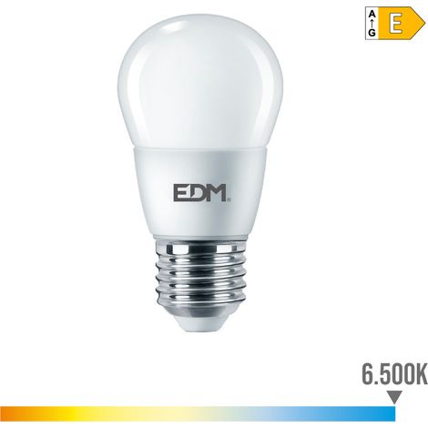 Bombilla esférica E27 – 7W – 806lm – 6500K – Luz fría – Ø4,8x9,3cm
