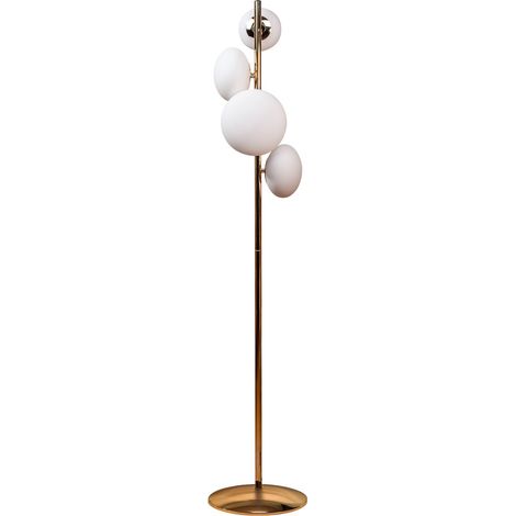 Lampada da terra OMI Zuma Line oro vetro 4xG9 140cm (1/4)