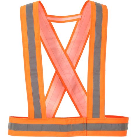 Gilet haute visibilité Orange RS PRO, taille Taille unique avec fermeture à Crochet et boucle ( Prix pour 1 ) (1/4)