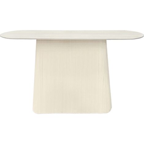 DOLCE-Console 140 cm en bois massif Ivoire (1/5)