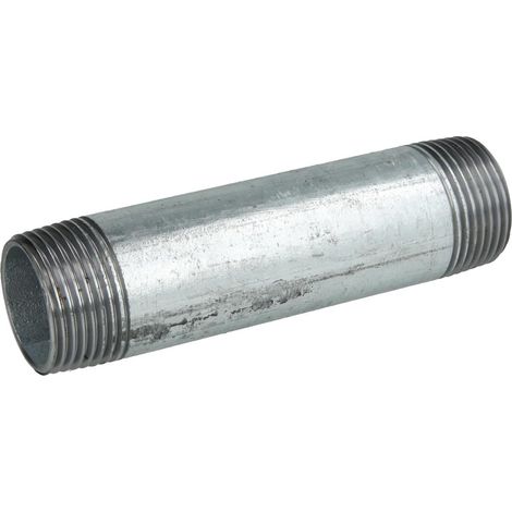 Nipple double galvanisé 1'' x 120 mm