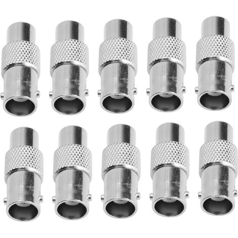 10 adaptateurs RCA femelle vers BNC femelle pour caméra CCTV audio vidéo (1/5)