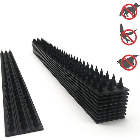 Lot en plastique anti-oiseaux piquants répulsifs flexibles pour appuis de fenêtre, balcons et rambardes - Dissuasion animale efficace (1/5)