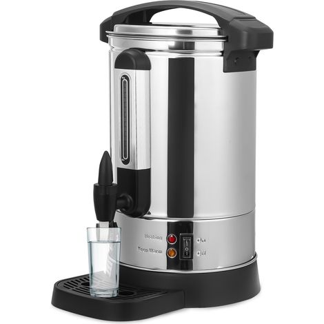 Jiubiaz Distributeur de boissons chaudes 8 L en inox 304, 1500 W, 30–110 °C, robinet et bac amovible (1/5)
