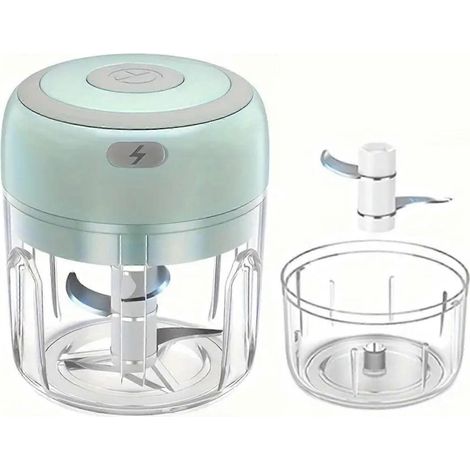Hachoir électrique à ail Mini hachoir électrique USB pour aliments et viande Presse-ail Broyeur de légumes robuste et durable Ustensiles de cuisine (1/5)