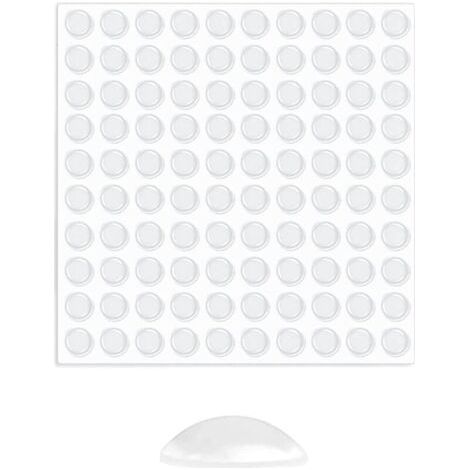 Butées de protection en caoutchouc transparent, autocollantes, lot de 100 pièces – amortisseurs silencieux pour meubles et portes