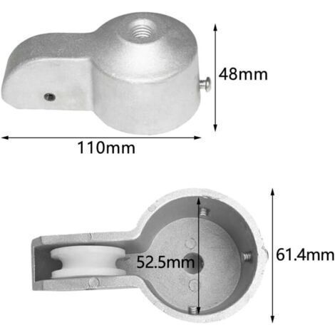 Drapeau Pôle avec Poulie en Nylon Réparation pour Mât de Drapeau Kit mât Drapeau Fixation Drapeau Topper en Aluminium Stationnaire à Drisse à Mât Drapeau Robuste Accessoires Jardin (1/3)