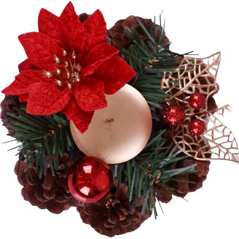 Bougeoir de Noël Décorations de Table pour Centre de Table Fêtes (1/5)