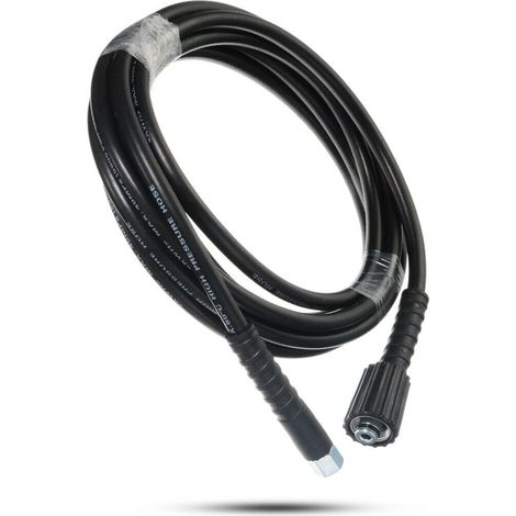 Tuyau de Rechange d'extension pour Nettoyeur Haute Pression 10m , 2000 PSI M22 Femelle Flexible , Flexible Nettoyeur Haute Pression Avec Connecteur Quick Connect de Type clic pour nettoyeurs Haute Pre (1/4)