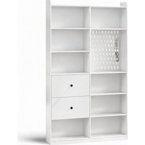 Meuble de rangement de bureau en mDF métal 120 x 30 x 200 cm (1/5)