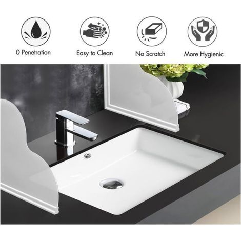 Protège-Éclaboussures Douche - 2, Auto-adhésif barrière bain - Pour baignoire salle de bain buanderie Cuneary (1/5)