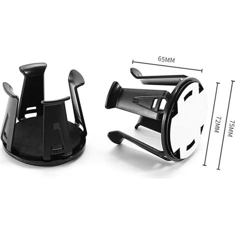 XEPHO Lot de 2 Porte Gobelet Voiture, Porte-canette Universel Voiture, Porte-canette Autocollant et Porte-Bouteille pour intérieur de Voiture, Porte-gobelet Multifonctionnel pour Tasses à café, Boutei