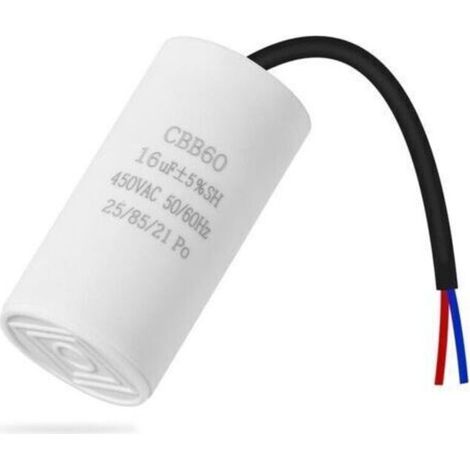 Condensateur CBB60 16uF 450V 50/60HZ condensateur de démarrage, moteur électrique démarrage compresseur pompe à eau (1/5)