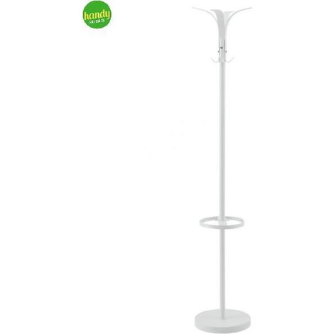 Appendiabiti Watson Casa Collection in metallo bianco 32 x 36 x 173 cm