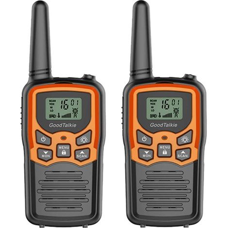 Talkie-walkie Talkie-walkie longue portée Randonnée Camping Home Talkie-walkie (Pack de 2 orange)