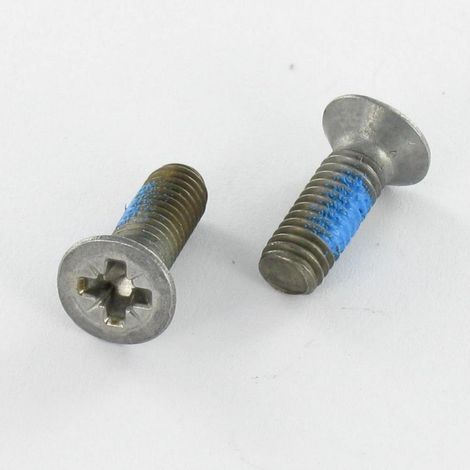 Vis métaux Tête fraisée Pozi N°2 M5X20 Acier zingué Frein filet-1 pièce