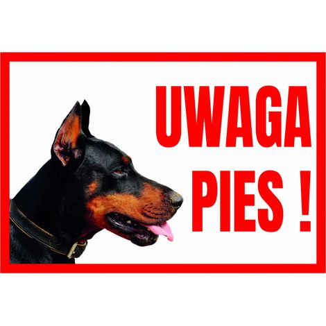 TUP-11 Warnschild ACHTUNG DOBERMANN