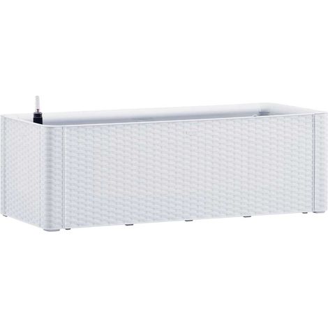 Garden Raised Bed with Self Watering System White 100x43x33 cm vidaXL
