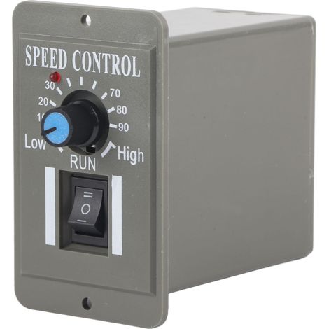 Drehzahlregler für Gleichstrommotoren mit Steuerschalter (im Uhrzeigersinn/gegen den Uhrzeigersinn), 12 V/24 V/36 V/48 V, 6 A (1/5)