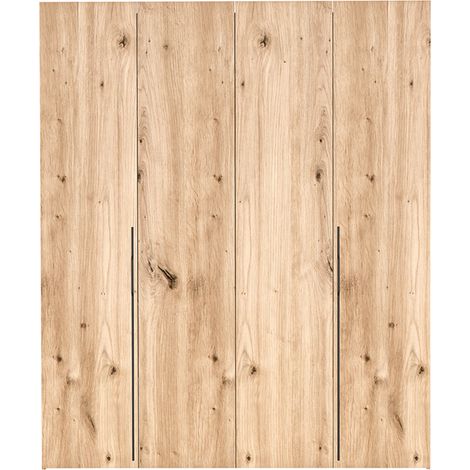 Selsey Bari - Kleiderschrank mit 3 Schubladen, Eiche Artisan, 200 cm (1/5)