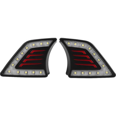Kit 2 Feux Diurnes LED DRL pour Hilux Vigo 12-14, Lampe Anti-Brouillard Jour, Blanc Froid, Étanche (1/5)