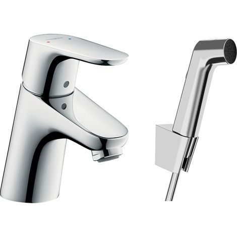 Hansgrohe – Robinet de bidet Focus 70 – Débit 5 l/min – Cartouche céramique M2 – Limiteur de température réglable – Convient chauffe-eau instantané