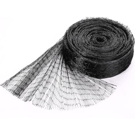 Filet de protection pour oiseaux, filet de poulailler, filet en polyéthylène résistant, protection pour arbres fruitiers, noir, 4 m x 6 m (1/5)