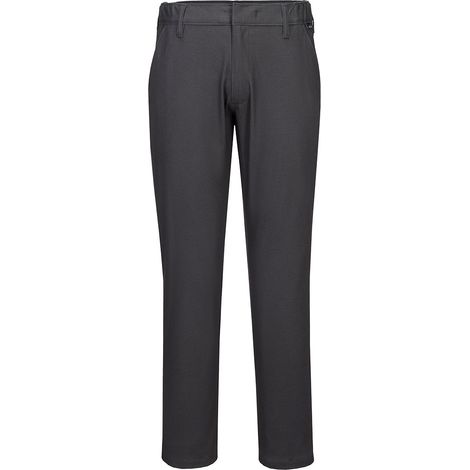 Pantalón Chino Slim Stretch Extensible - Talla 32 - Gris Metal - Portwest