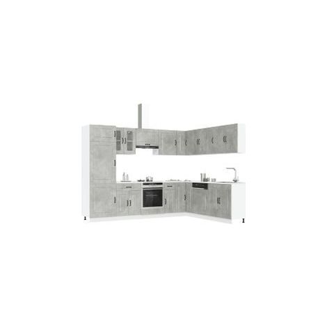 Ensemble d'armoires de cuisine 14 pcs Kalmar bois d'ingénierie (1/5)