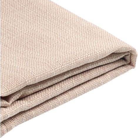Funda extraíble beige para cama 140 x 200 cm Fitou