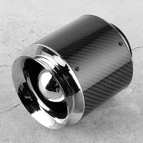 76 mm / 3 Zoll Universal-Luftfilter mit Carbonfaser-Textur für Autos, Ersatzteil M (1/5)