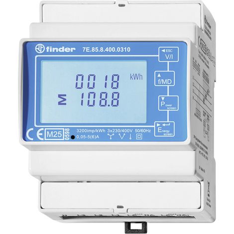 Finder 7E.85.8.400.0312 7E.85.8.400.0312 Energiezähler  digital    1 St.
