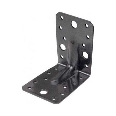 Équerre de fixation renforcée Couleur DURAVIS - largeur (mm) 90 - hauteur (mm) 90 - Profondeur (mm) 65 - Couleur Noir Diamant (1/3)
