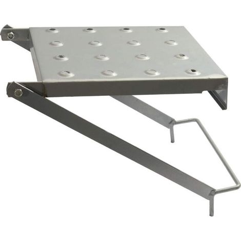 Plataforma de trabajo, plataforma de trabajo para herramientas de escalera, estante de trabajo para todo tipo de escaleras, soporta 180 kg. (1/4)
