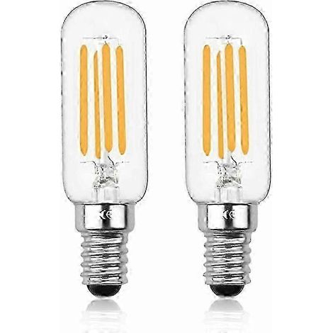 Ampoule LED E14, 4 watts, ampoule à filament LED tubulaire, équivalente à une ampoule incandescente de 4 watts, lumière blanche chaude 2700K. (1/5)