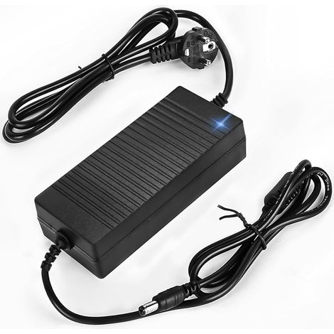12V 10A Adaptateur Alimentation: Double Ligne 12V 10A Transformateur de Tension, AC 110-240V à DC 12V, pour Bandes LED, routeurs, Haut-parleurs, téléviseurs LCD, moniteurs (1/5)