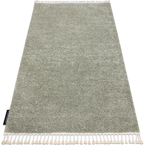 Tapis BERBER 9000 vert Franges berbère marocain shaggy green 120x170 cm