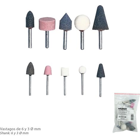 Fräser-Set für Druckluftschleifer 10-tlg