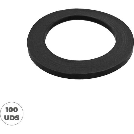 Joints plats larges 1 1/2" 45x2,33 mm en EPDM noir (sachet de 100 unités) (1/5)