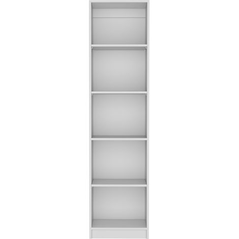Librería Home Xs con estantes de 5 niveles y diseño delgado (1/5)